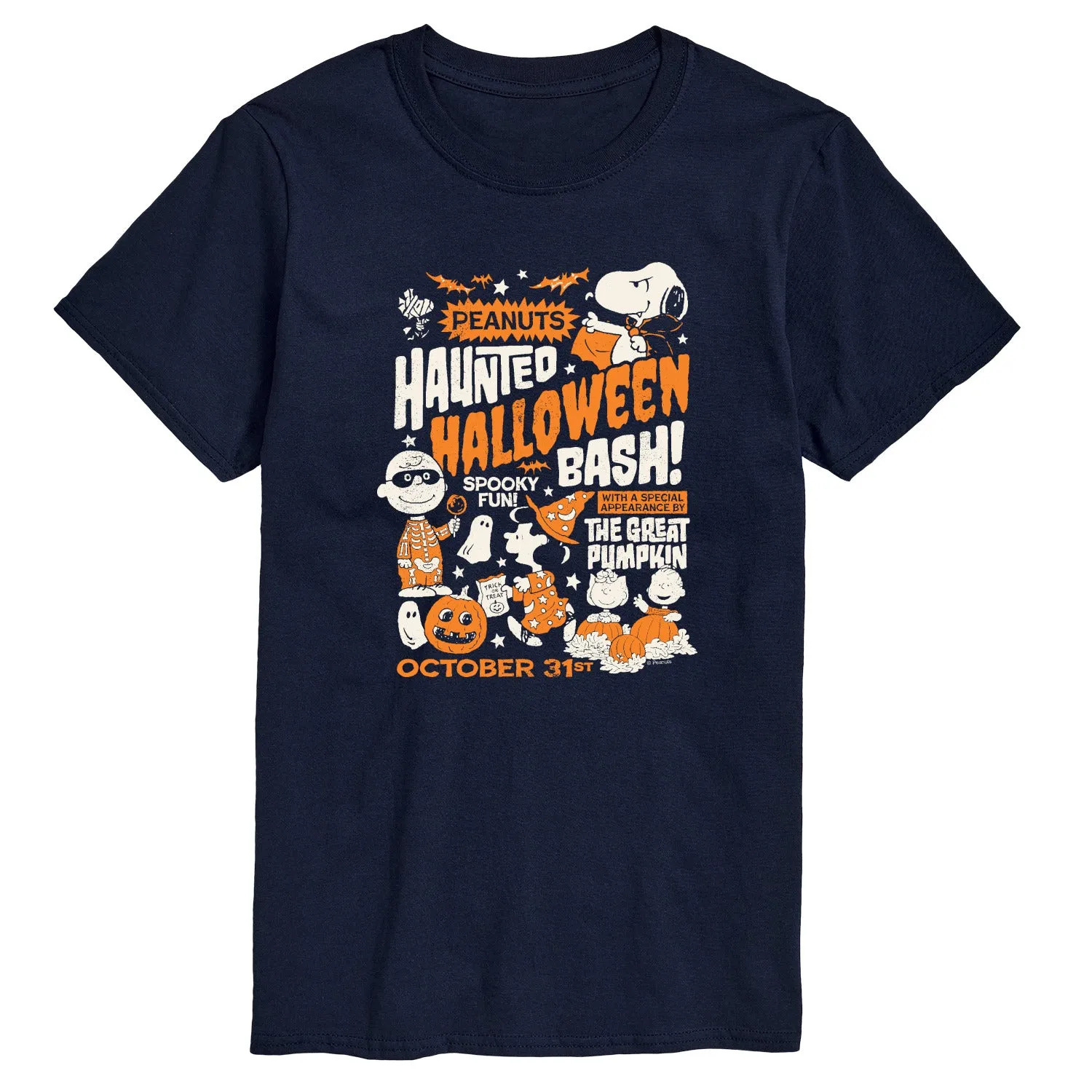 Peanuts - Haunted Halloween Bash - Men's Short Sleeve Graphic T-Shirt sold by Zulily product image thumbnail 4