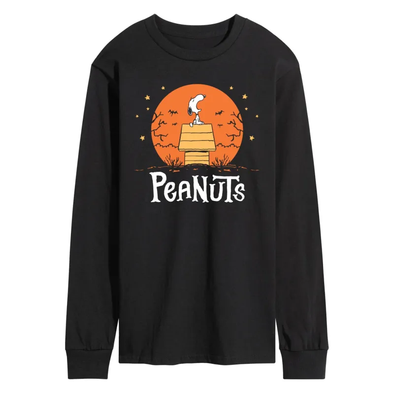 Peanuts - Snoopy Howling - Men's Long Sleeve Graphic T-Shirt sold by Zulily
