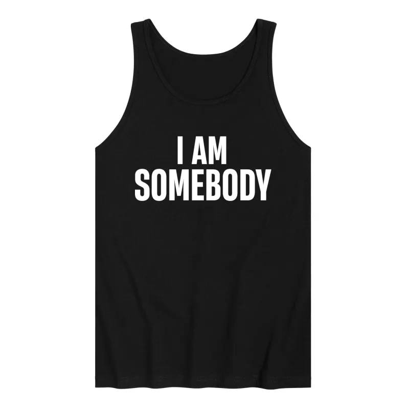 Instant Message - I Am Somebody - Men's Sleeveless Graphic Tank sold by Zulily