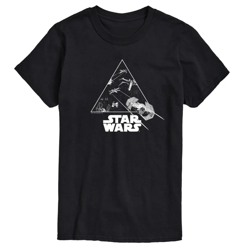 Star Wars - Ship Battle - Men's Short Sleeve Graphic T-Shirt sold by Zulily