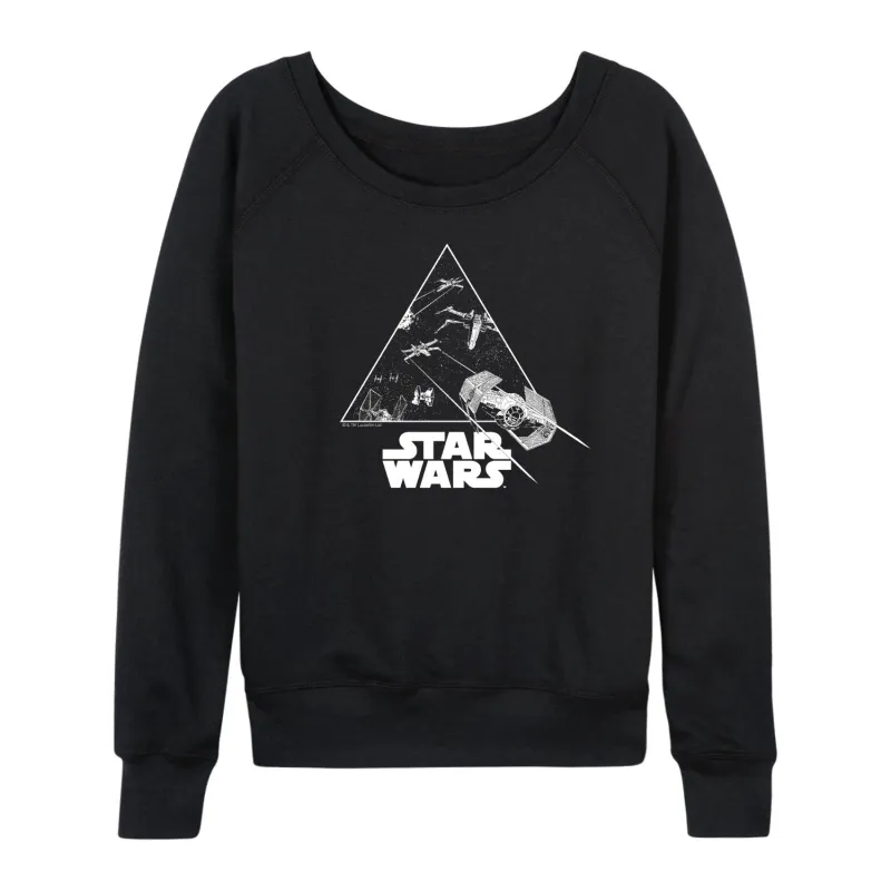Star Wars - Ship Battle - Women's French Terry Long Sleeve Pullover made by Star Wars