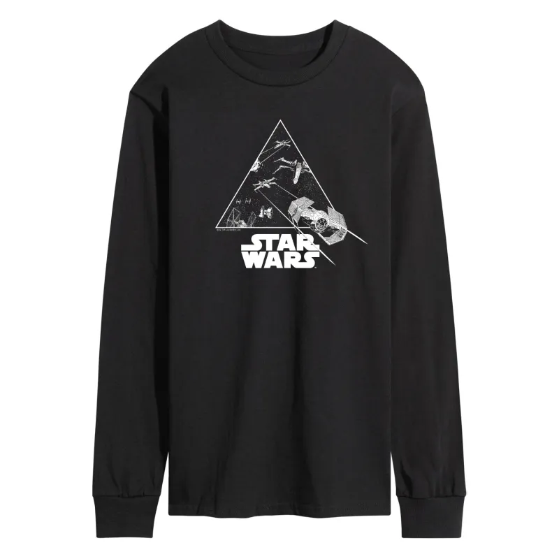Star Wars - Ship Battle - Men's Long Sleeve Graphic T-Shirt sold by Zulily