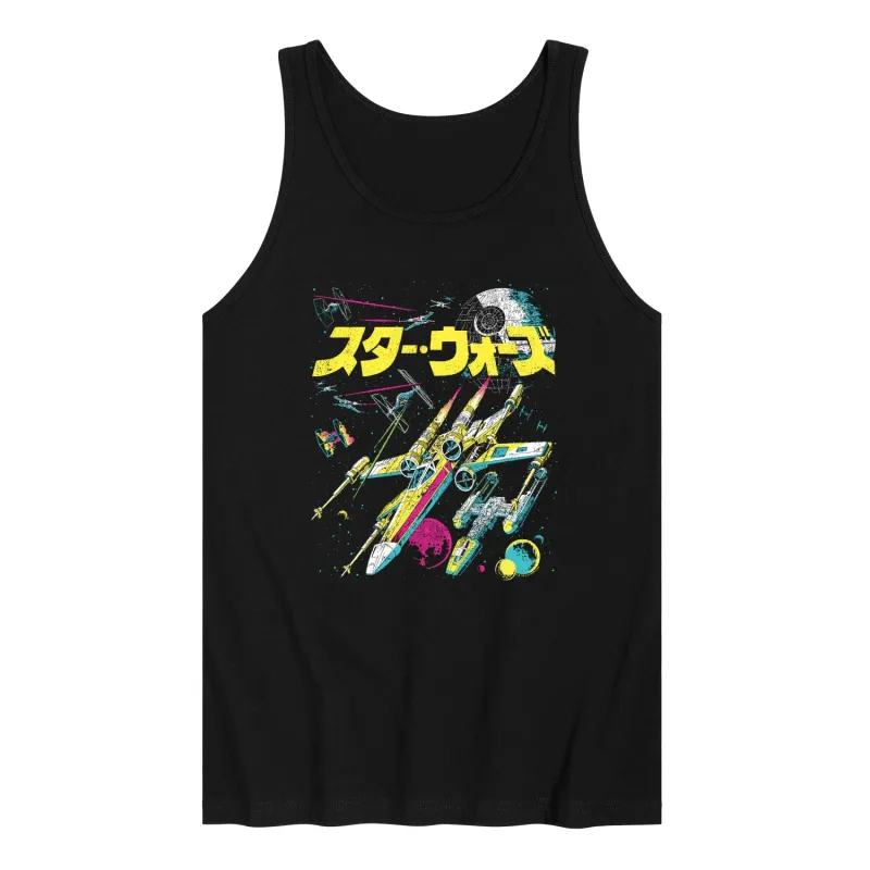 Star Wars - Kanji Pop Color - Men's Sleeveless Graphic Tank sold by Zulily