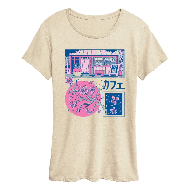 Instant Message - Japanese Panels - Women's Short Sleeve Graphic T-Shirt sold by Zulily