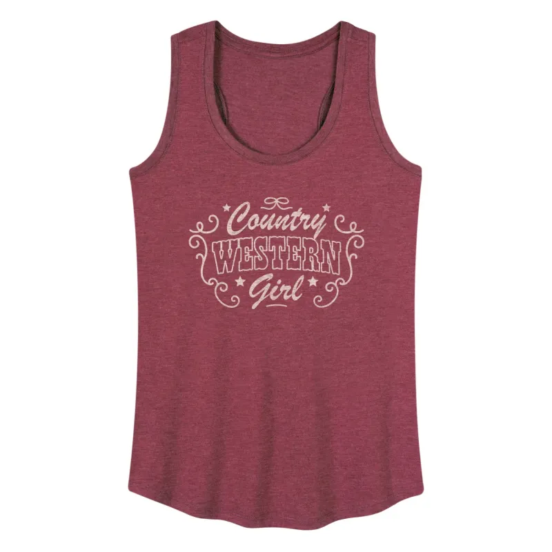 Instant Message - Country Western Girl - Women's Racerback Graphic Tank sold by Zulily