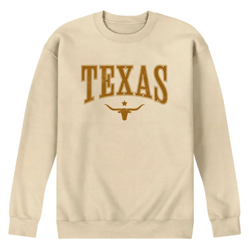 Instant Message - Texas Collegiate - Men's Crew Fleece Sweatshirt sold by Zulily