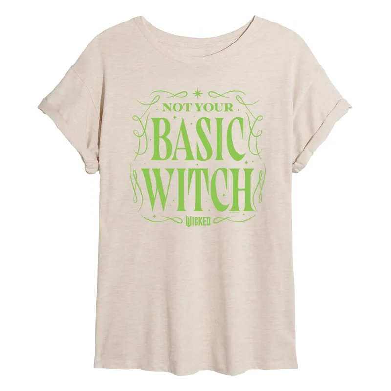 Wicked - Not Your Basic Witch - Women's Oversized Graphic T-shirt sold by Zulily