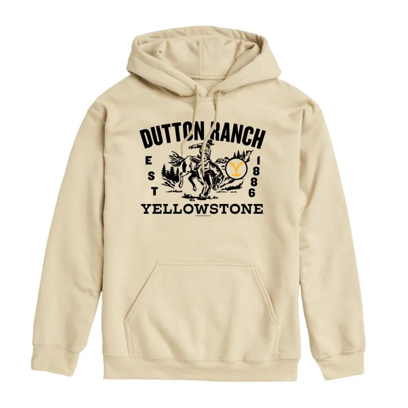 Yellowstone - Dutton Ranch Cowboy - Men's Fleece Hoodie Sweatshirt sold by Zulily