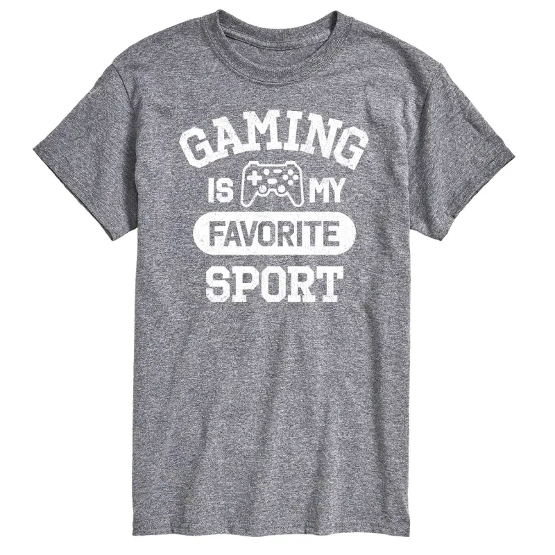 Instant Message - Gaming Is My Favorite Sport - Men's Short Sleeve Graphic T-Shirt sold by Zulily