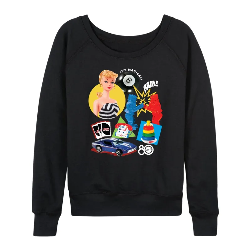 Mattel - Classic - Women's French Terry Long Sleeve Shirt made by Mattel