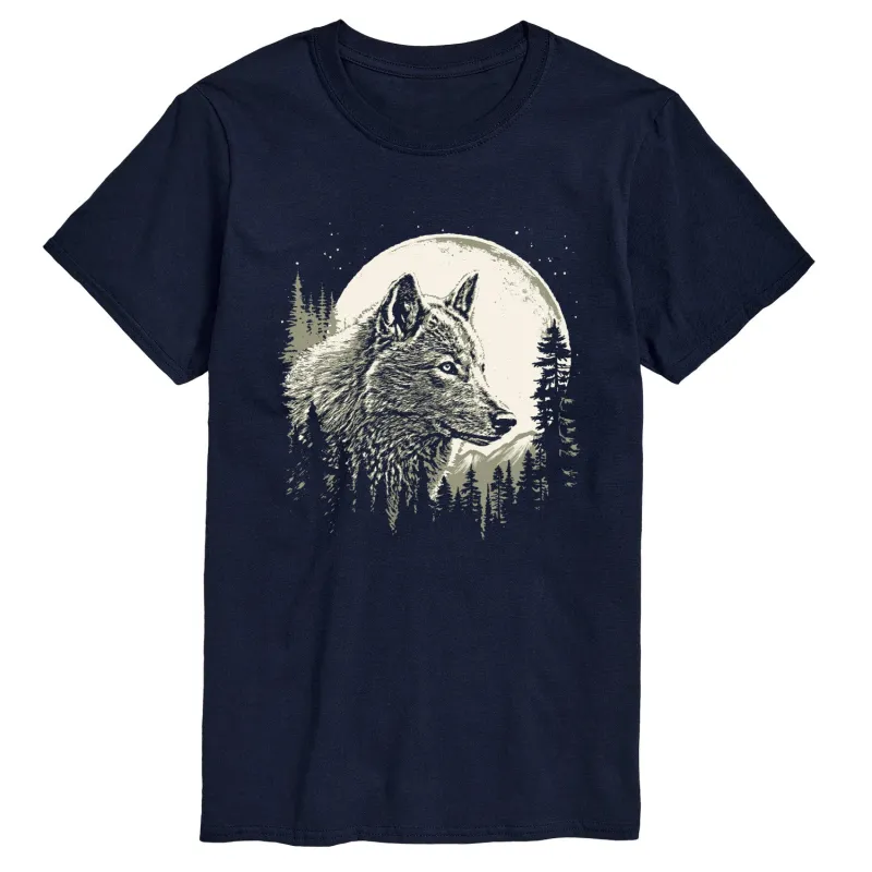 Instant Message - Wolf Moon - Men's Short Sleeve Graphic T-Shirt sold by Zulily