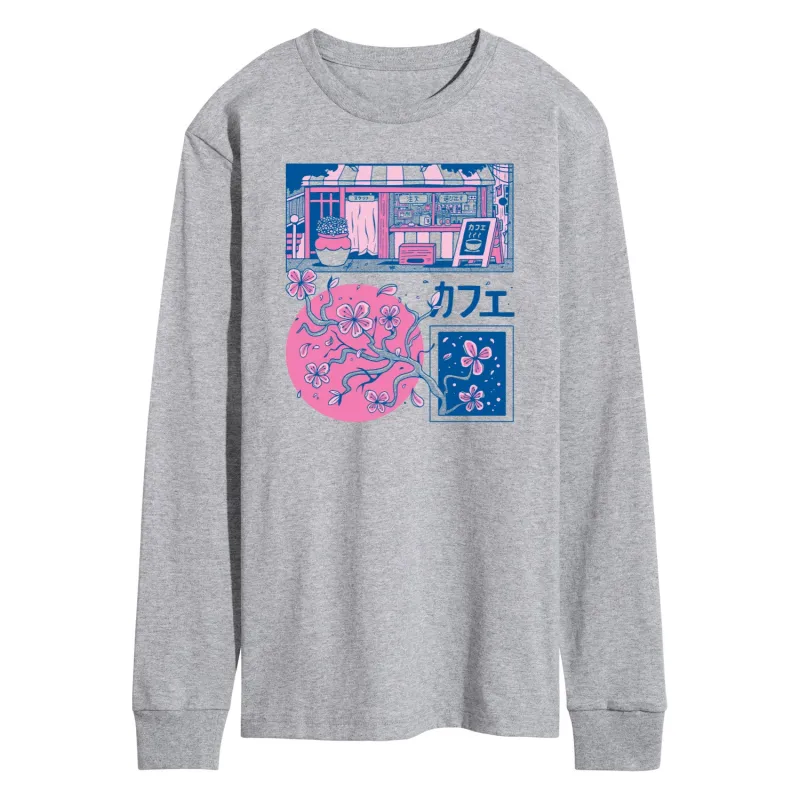 Instant Message - Japanese Panels - Men's Long Sleeve Graphic T-Shirt sold by Zulily