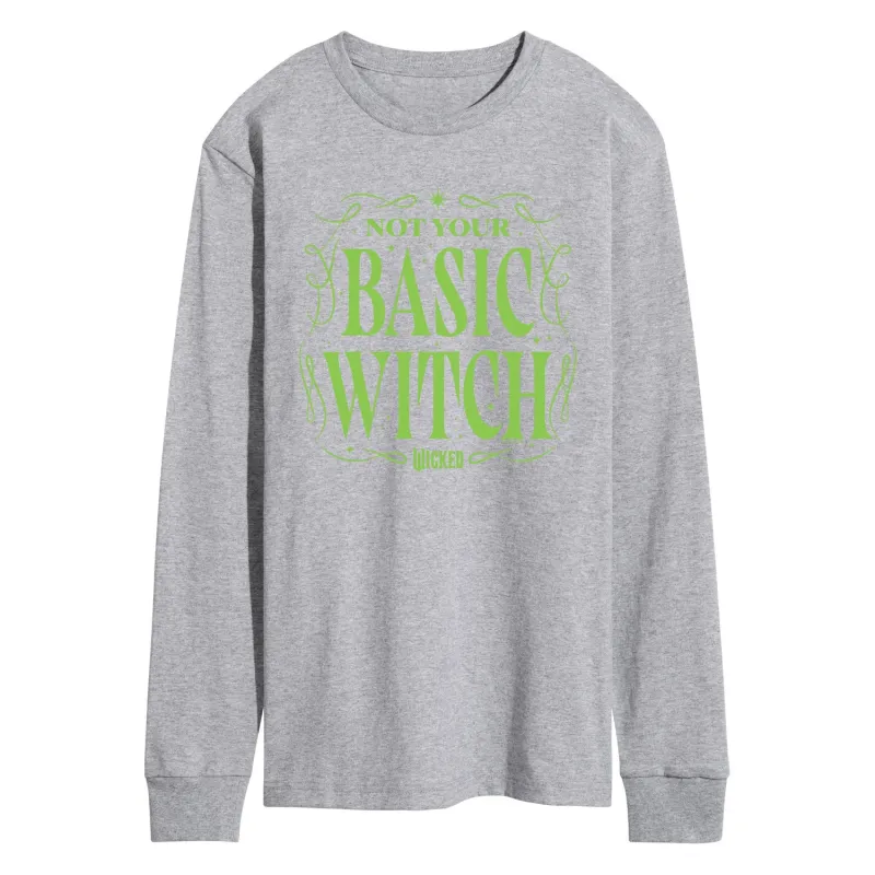 Wicked - Not Your Basic Witch - Men's Long Sleeve Graphic T-shirt made by Zulily