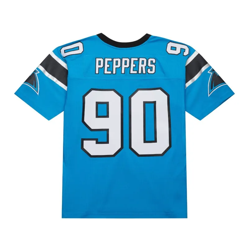Men's Mitchell & Ness NFL Alternate Blue Jersey Panthers 2003 Julius Peppers made by Mitchell & Ness