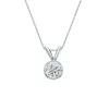 Auriya 18-karat Gold 0.45ctw Round Solitaire Lab Grown Diamond Necklace Bezel (F-G VS) - 0.45 sold by Zulily