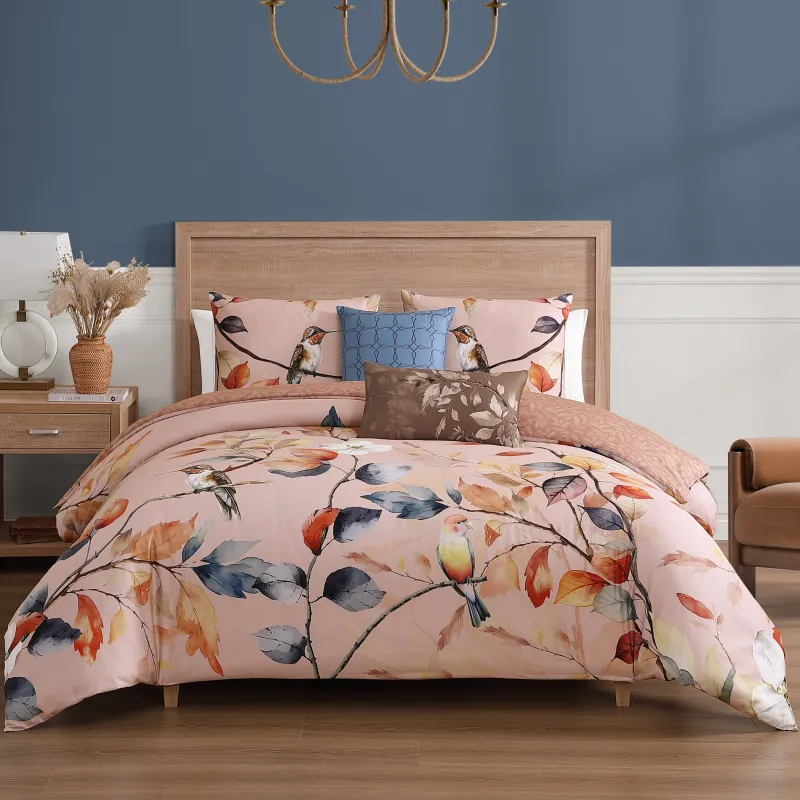 Bebejan Peachy Dogwood 5 Piece Reversible Comforter Set sold by Zulily