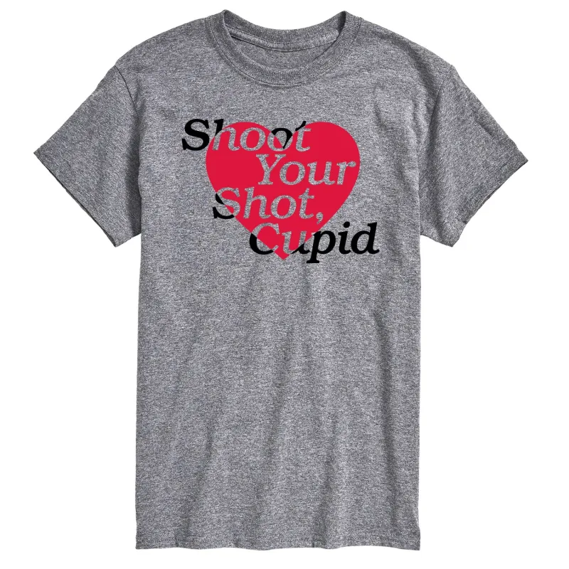 Instant Message - Shoot Your Shot Cupid - Men's Short Sleeve Graphic T-Shirt sold by Zulily