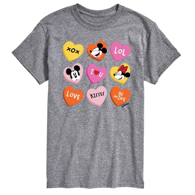 Disney - Heart Grid - Men's Short Sleeve Graphic T-Shirt sold by Zulily
