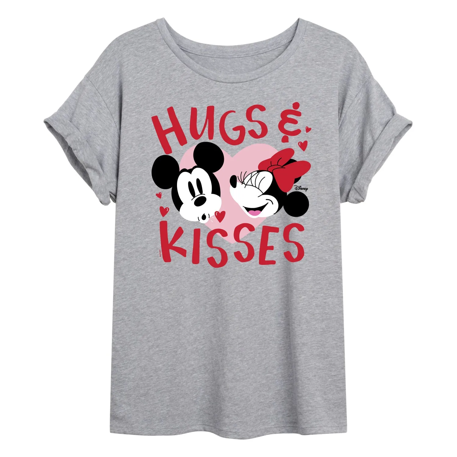 Disney - Hugs and Kisses - Juniors Oversized Graphic T-Shirt sold by Zulily product image thumbnail 2