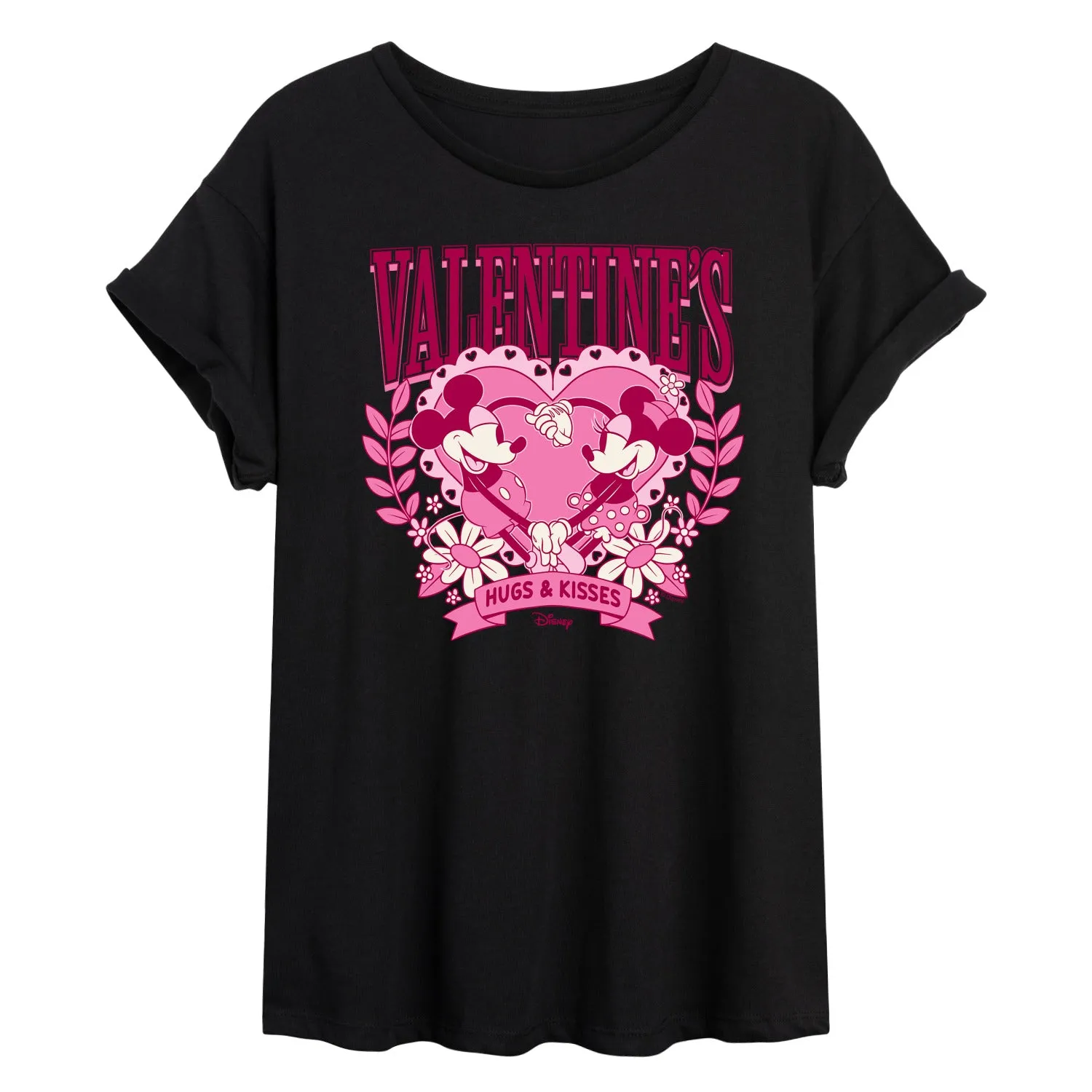 Disney - Valentine's Collegiate - Juniors Oversized Graphic T-Shirt sold by Zulily product image thumbnail 2
