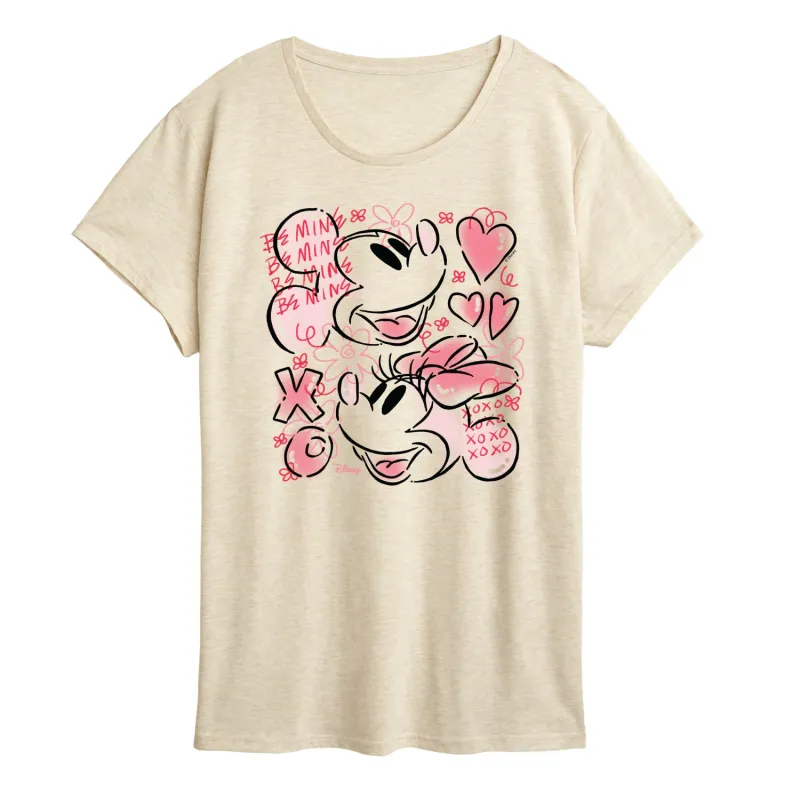 Disney - Mickey Minnie XOXO - Women's Short Sleeve Graphic T-Shirt sold by Zulily