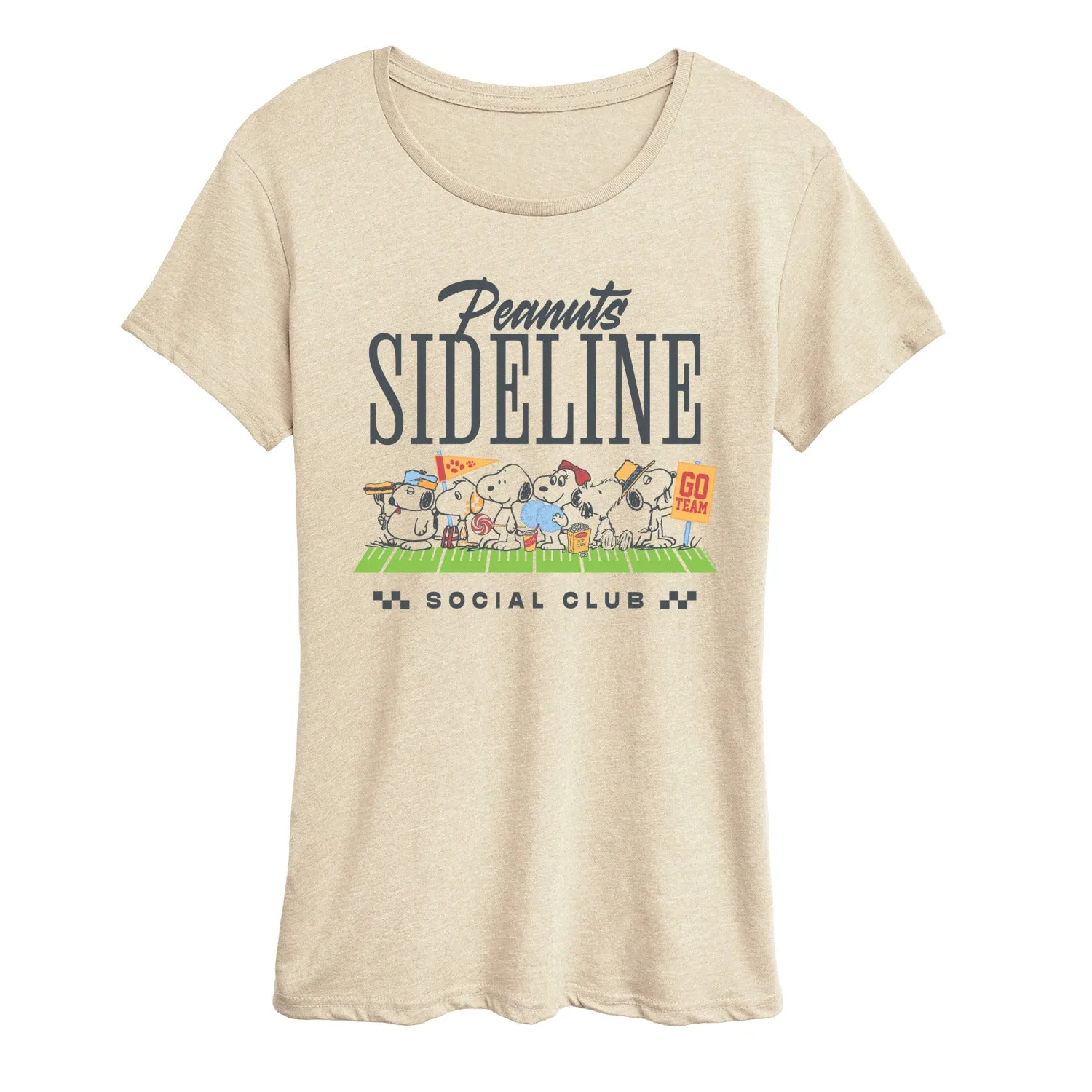 Peanuts - Sideline Social Club - Women's Short Sleeve Graphic T-Shirt sold by Zulily product image thumbnail 2