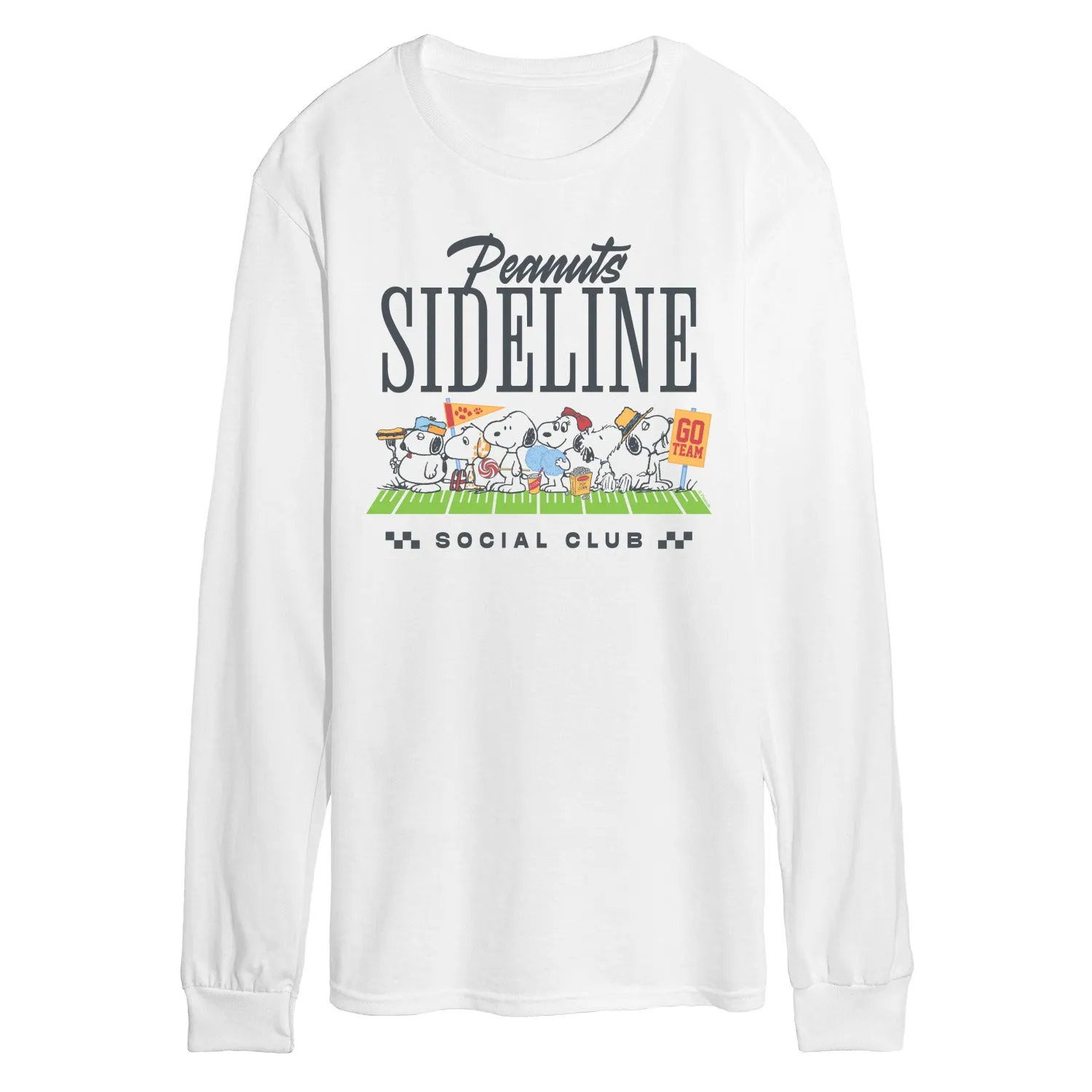 Peanuts - Sideline Social Club - Men's Long Sleeve Graphic T-Shirt sold by Zulily
