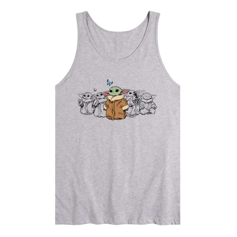 The Mandalorian - Grogu Multi - Men's Sleeveless Graphic Tank made by Zulily