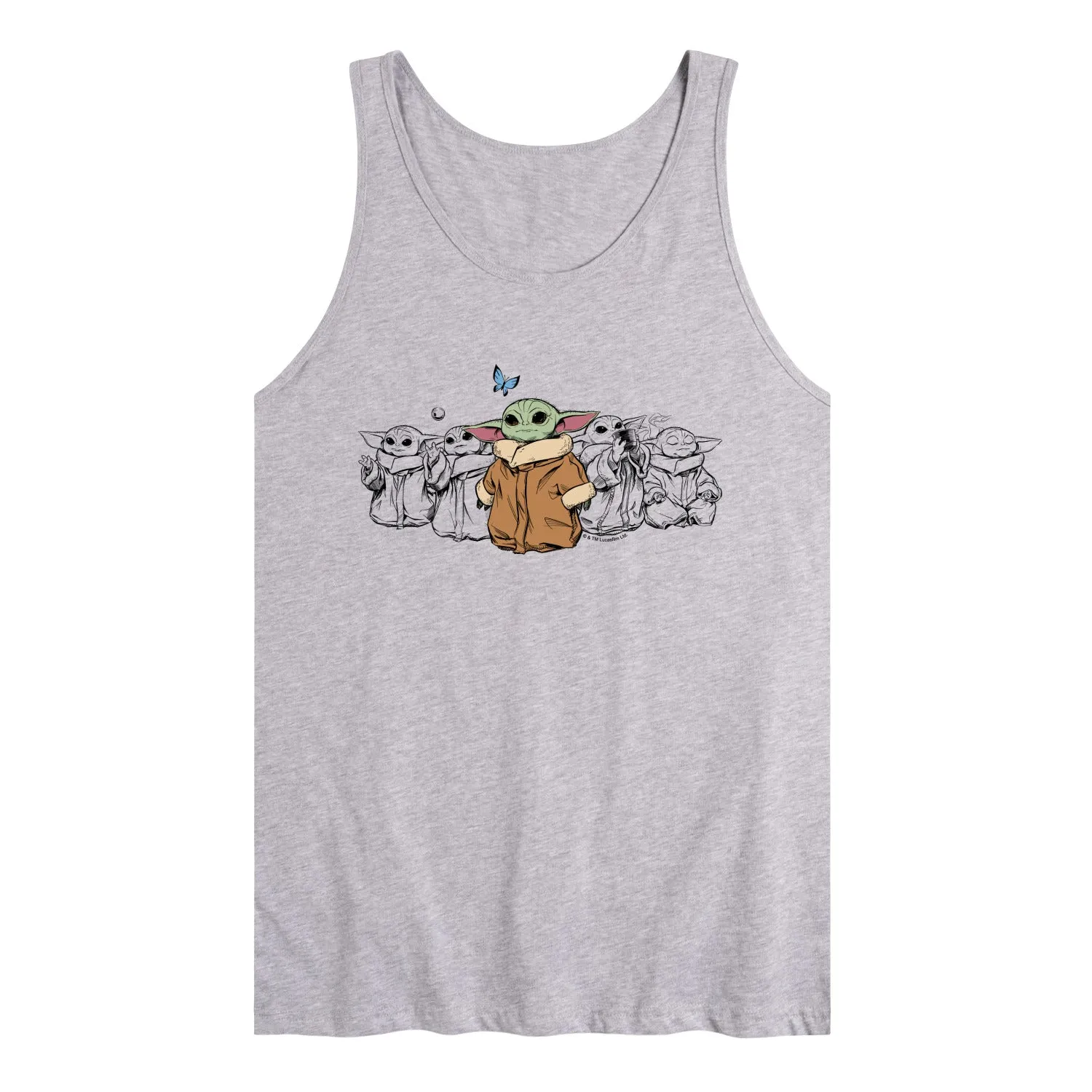 The Mandalorian - Grogu Multi - Men's Sleeveless Graphic Tank sold by Zulily