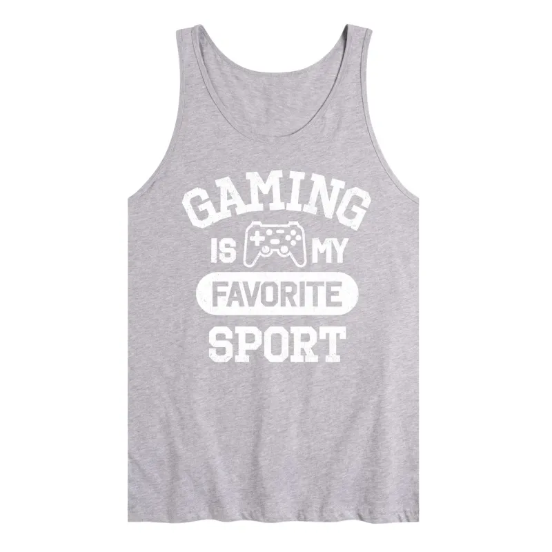 Instant Message - Gaming Is My Favorite Sport - Men's Sleeveless Graphic Tank sold by Zulily