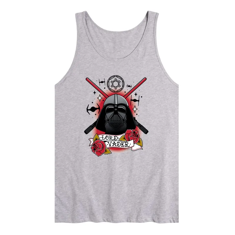 Star Wars - Darth Vader Traditional Tattoo - Men's Sleeveless Graphic Tank sold by Zulily