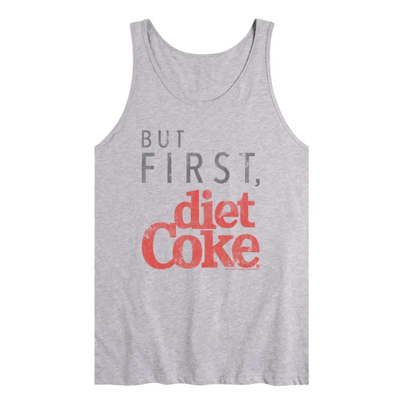 Coca-Cola - But First Diet Coke - Men's Sleeveless Graphic Tank sold by Zulily