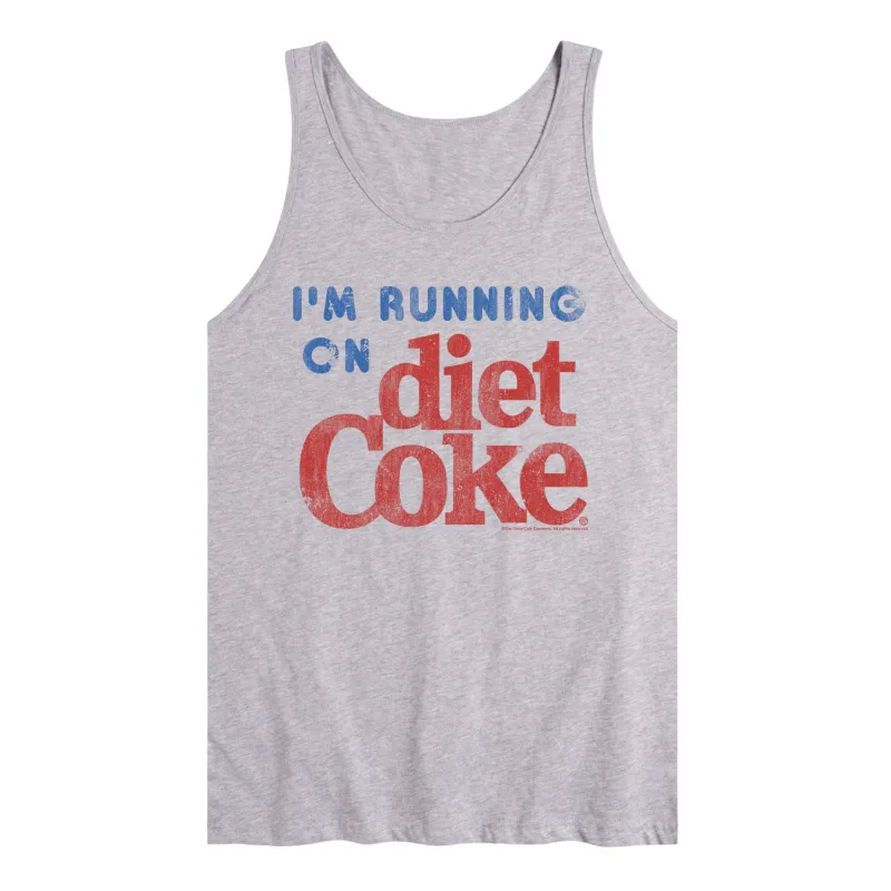 Diet Coke - I'm Running on Diet Coke - Men's Sleeveless Graphic Tank made by Zulily