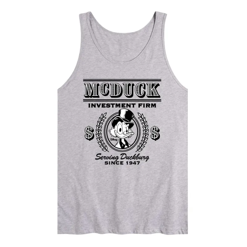 Duck Tales - McDuck Investment Firm - Men's Sleeveless Graphic Tank made by Zulily