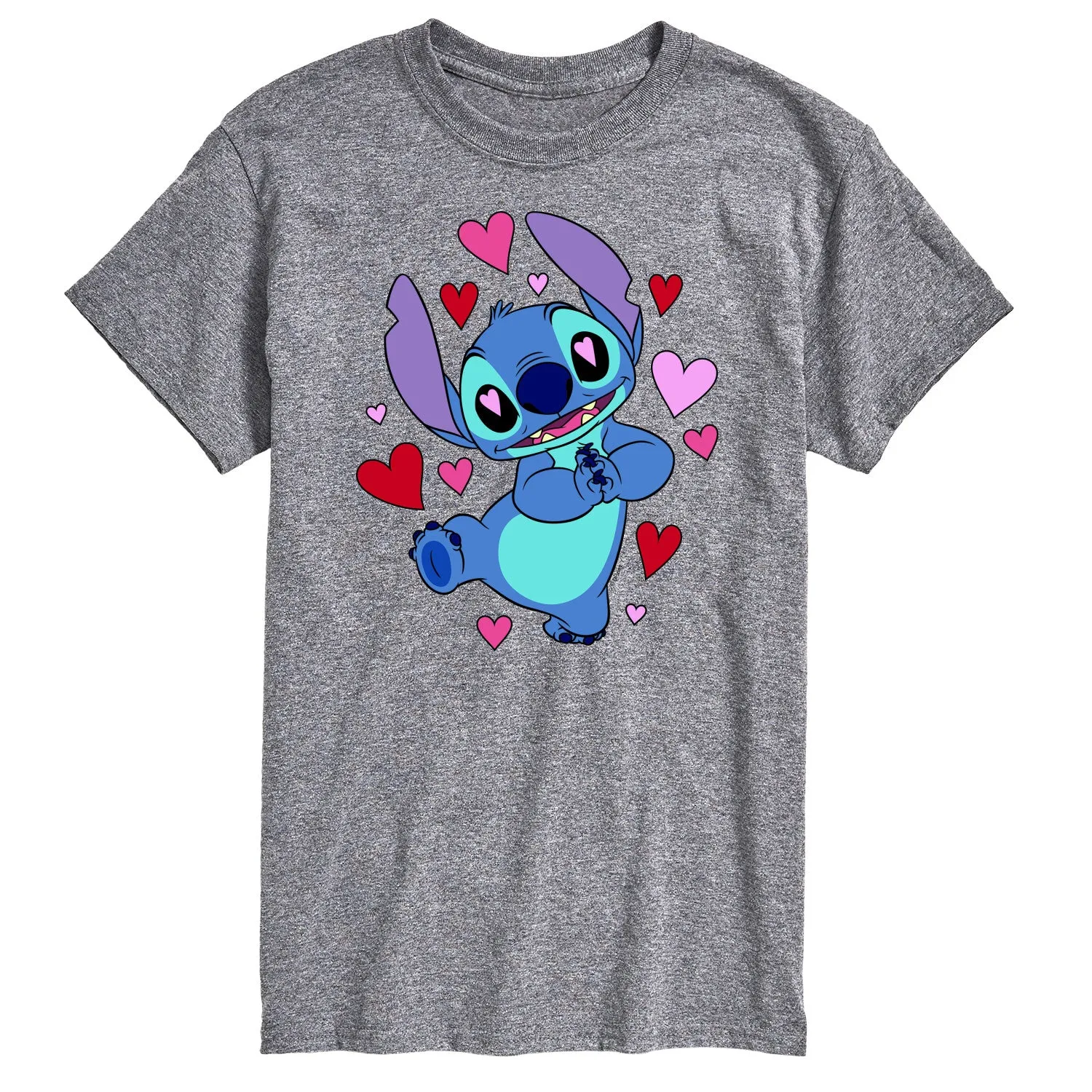 Lilo & Stitch - Heart Eyes Stitch - Men's Short Sleeve Graphic T-Shirt sold by Zulily