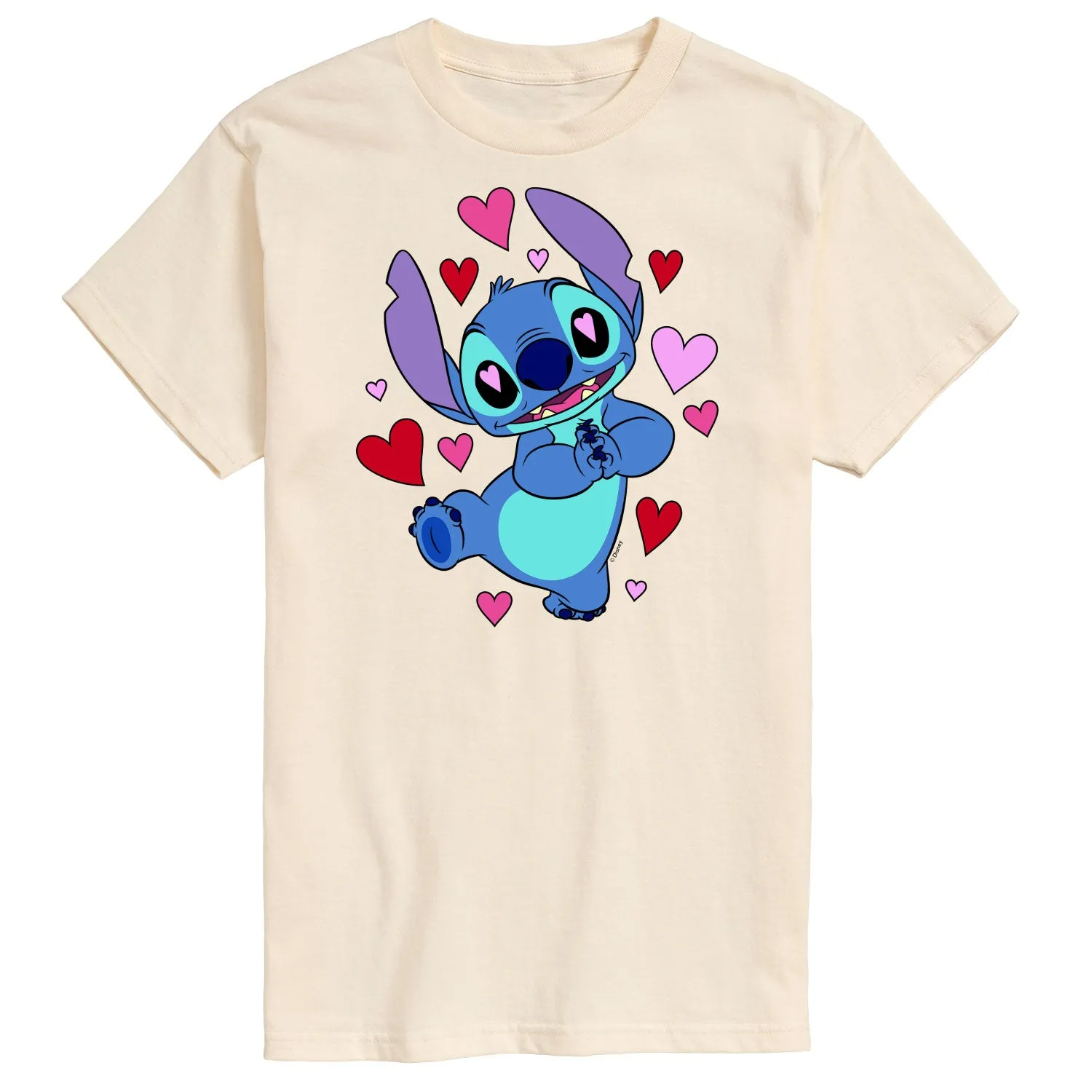 Lilo & Stitch - Heart Eyes Stitch - Men's Short Sleeve Graphic T-Shirt sold by Zulily product image thumbnail 2