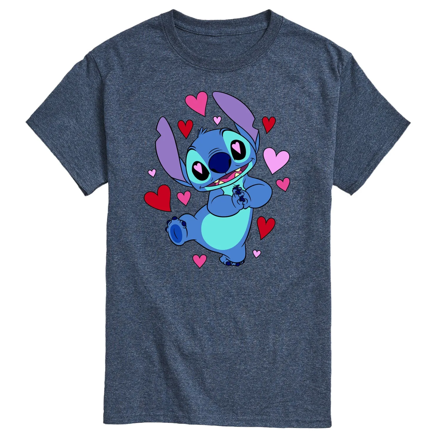 Lilo & Stitch - Heart Eyes Stitch - Men's Short Sleeve Graphic T-Shirt sold by Zulily product image thumbnail 3