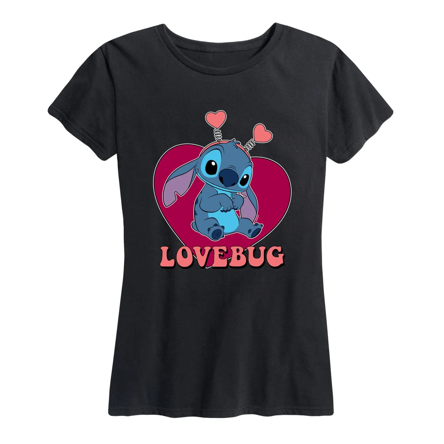 Lilo & Stitch - Lovebug Stitch - Women's Short Sleeve Graphic T-Shirt sold by Zulily