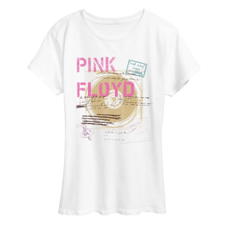 Pink Floyd - Pink Floyd Lyric Drafts - Women's Short Sleeve Graphic T-Shirt made by Pink Floyd