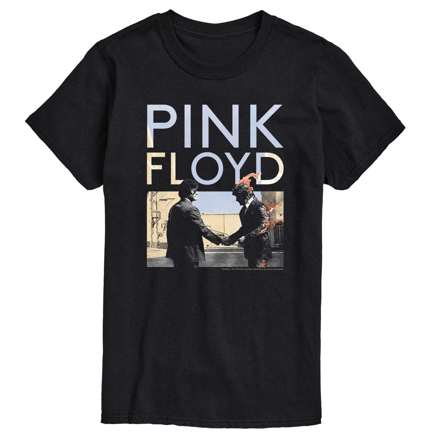 Pink Floyd - Pink Floyd WYWH Handshake Fire - Men's Short Sleeve Graphic T-Shirt sold by Zulily product image thumbnail 3