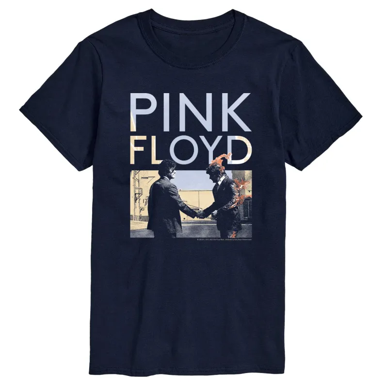 Pink Floyd - Pink Floyd WYWH Handshake Fire - Men's Short Sleeve Graphic T-Shirt sold by Zulily