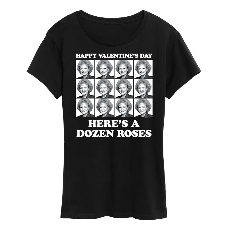 Golden Girls - Dozen Roses - Women's Short Sleeve Graphic T-Shirt sold by Zulily