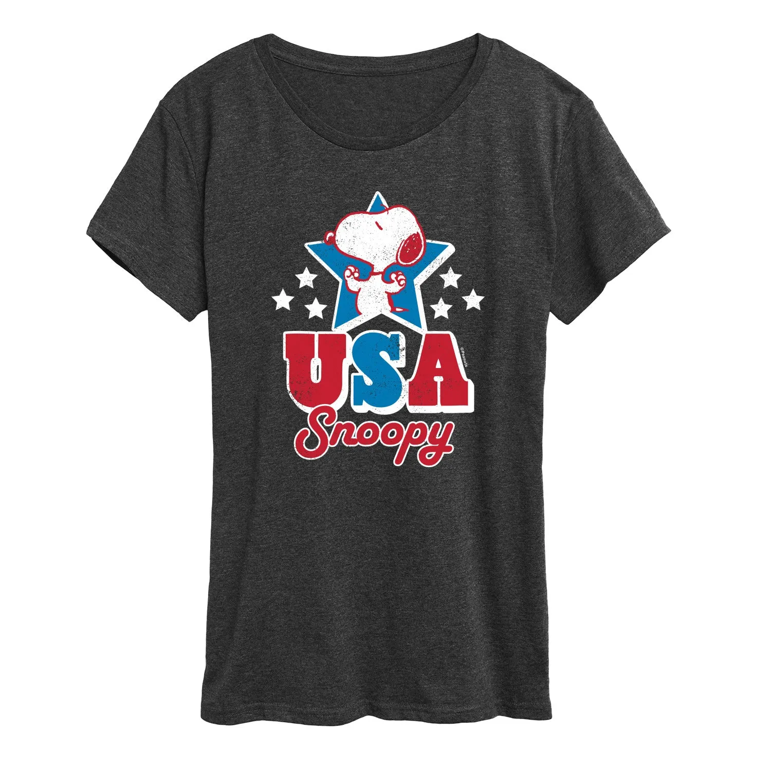 Peanuts - USA Snoopy - Women's Short Sleeve Graphic T-Shirt sold by Zulily product image thumbnail 4