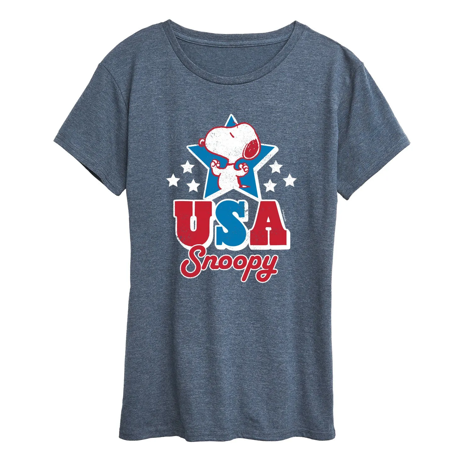 Peanuts - USA Snoopy - Women's Short Sleeve Graphic T-Shirt sold by Zulily product image thumbnail 3