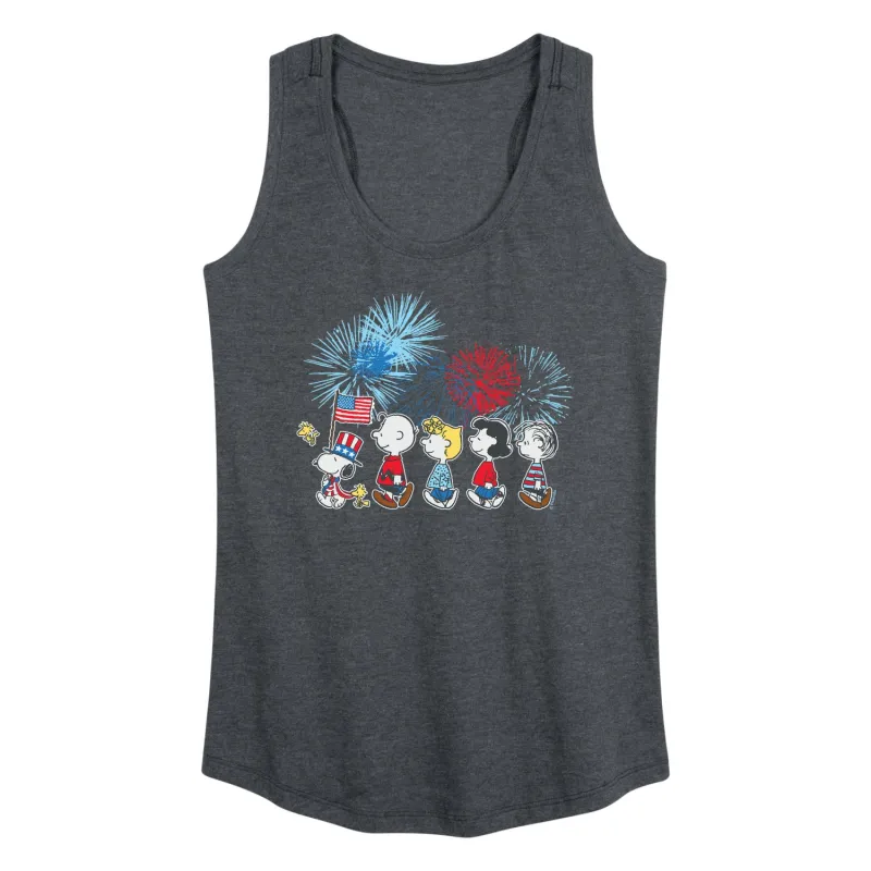 Peanuts - USA Parade - Women's Racerback Graphic Tank sold by Zulily