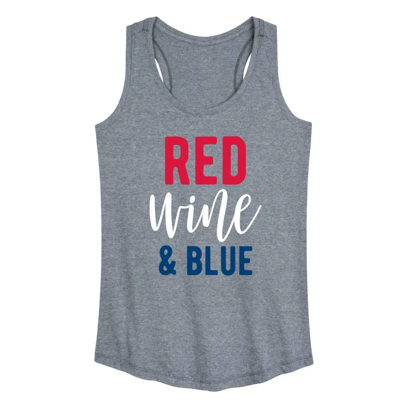 Instant Message - Red Wine and Blue - Women's Racerback Graphic Tank sold by Zulily