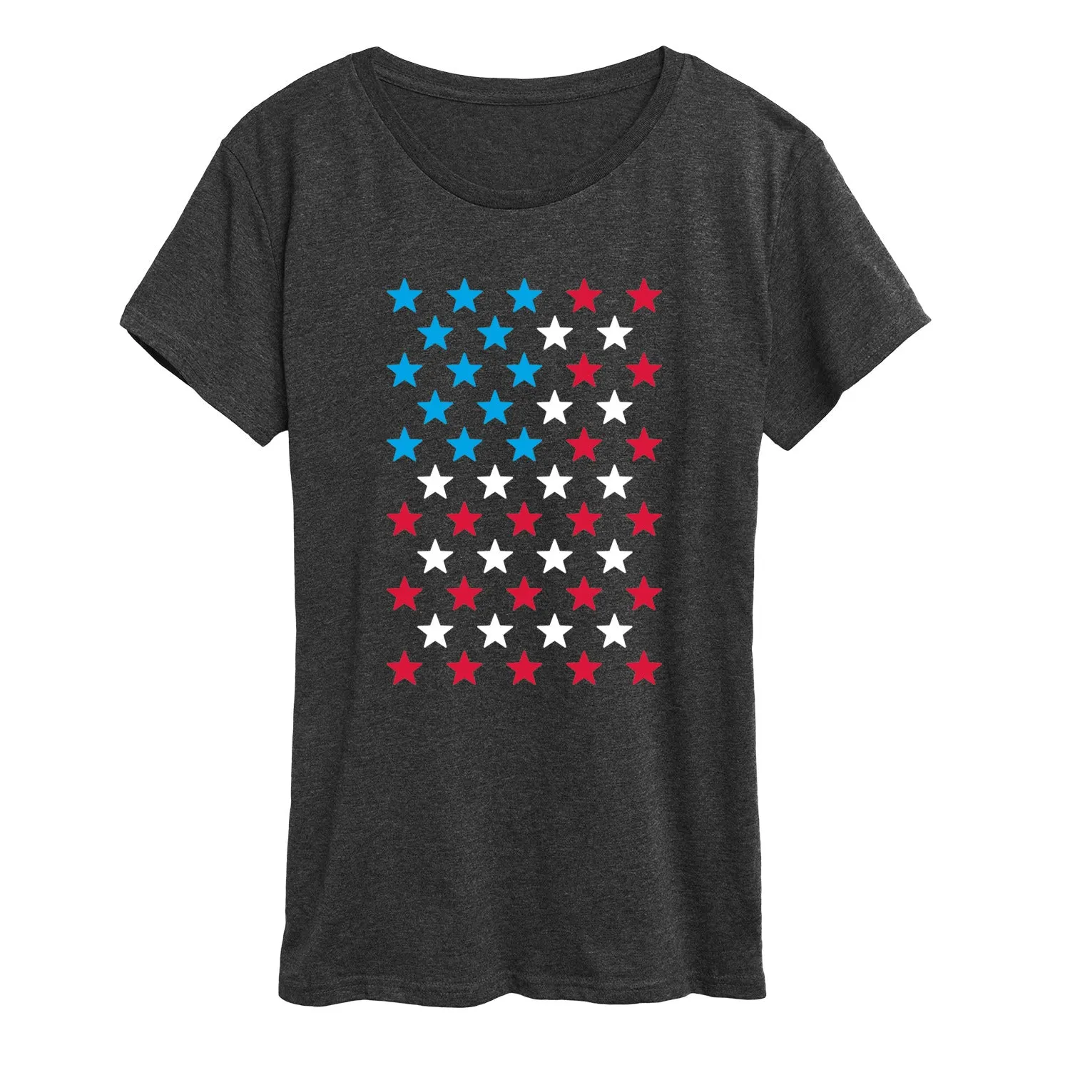 Instant Message - USA Flag Stars - Women's Short Sleeve Graphic T-Shirt sold by Zulily product image thumbnail 2