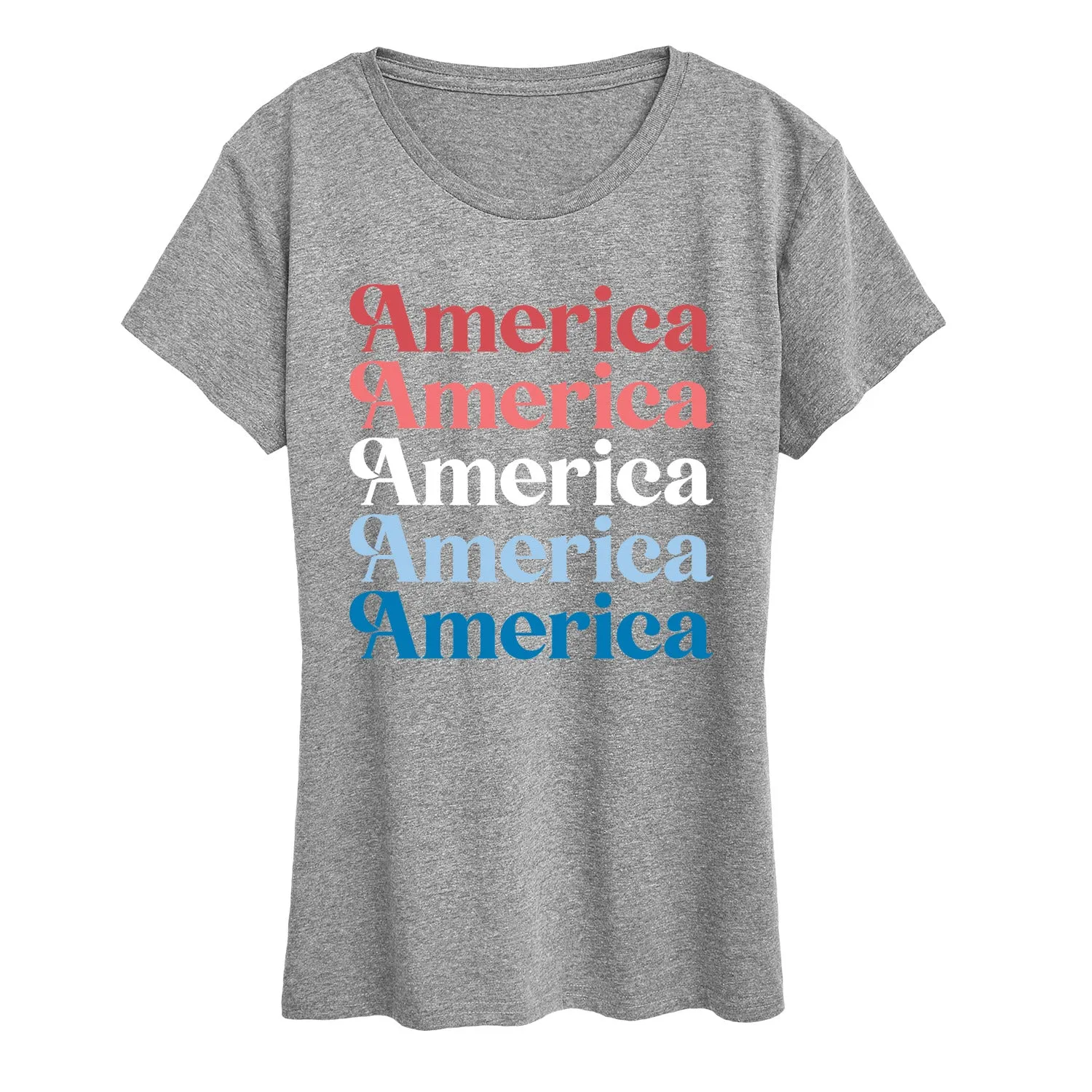 Instant Message - America Repeated - Women's Short Sleeve Graphic T-Shirt sold by Zulily product image thumbnail 4