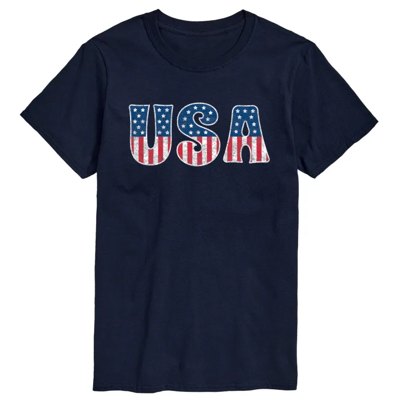 Instant Message - USA - Men's Short Sleeve Graphic T-Shirt sold by Zulily