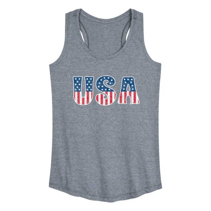 Instant Message - USA - Women's Racerback Graphic Tank sold by Zulily